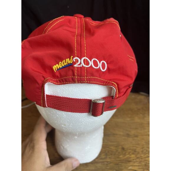 Red M&M Mars Y2k 2000 ball hat cap adjustable back M&M Means 2000 Character - Picture 2 of 5